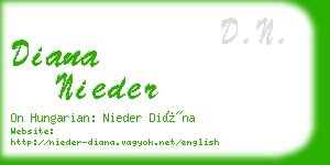 diana nieder business card